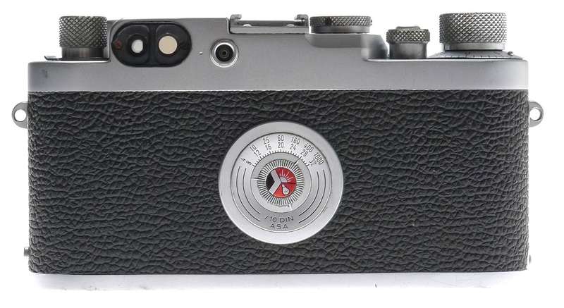 LEICA IIIg 3G CAMERA M39mm LEICA ELMAR 2.8/50 f=5cm HORVEX 3 METER CASE CAP NICE