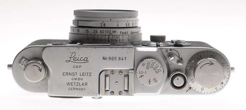 LEICA IIIg 3G CAMERA M39mm LEICA ELMAR 2.8/50 f=5cm HORVEX 3 METER CASE CAP NICE