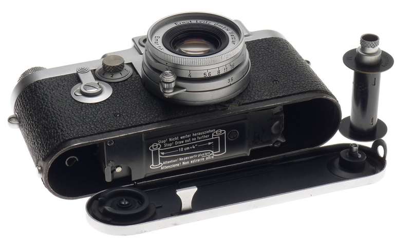 LEICA IIIg 3G CAMERA M39mm LEICA ELMAR 2.8/50 f=5cm HORVEX 3 METER CASE CAP NICE