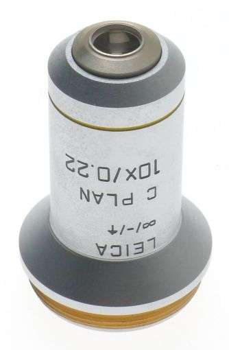 C PLAN 10x/0.22 EXCELLENT OBJECTIVE LENS 506075 LEICA DMLB LABORATORY MICROSCOPE