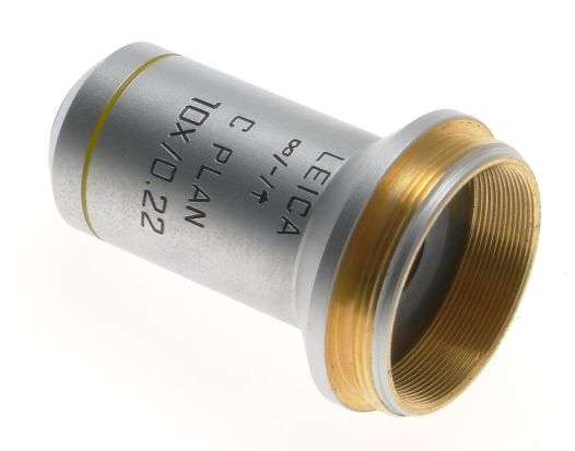 C PLAN 10x/0.22 EXCELLENT OBJECTIVE LENS 506075 LEICA DMLB LABORATORY MICROSCOPE