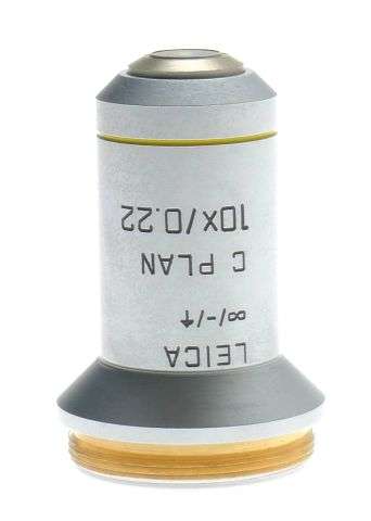 C PLAN 10x/0.22 EXCELLENT OBJECTIVE LENS 506075 LEICA DMLB LABORATORY MICROSCOPE