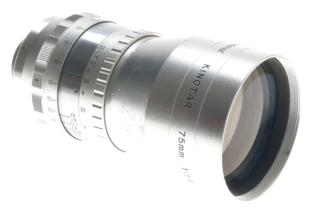 KINOTAR 75mm 1:1.4 PROFESSIONAL 16mm CINE LENS 1:1.4/75 MEGA RARE ICHIZUKA OPT.