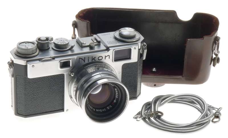 HALF CASE S2 NIKON RANGFINDER 35mm FILM CAMERA NIPPON KOGAKU NIKKOR H.C F2 f=5cm