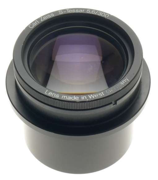 CARL ZEISS S-TESSAR 5.6/300mm LARGE COATED LENS f=300mm FOCUSSING MOUNT HELICOIL