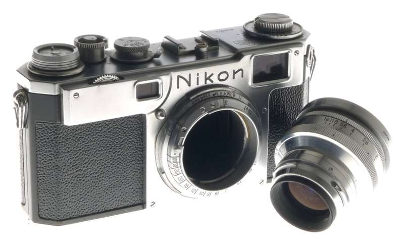 HALF CASE S2 NIKON RANGFINDER 35mm FILM CAMERA NIPPON KOGAKU NIKKOR H.C F2 f=5cm