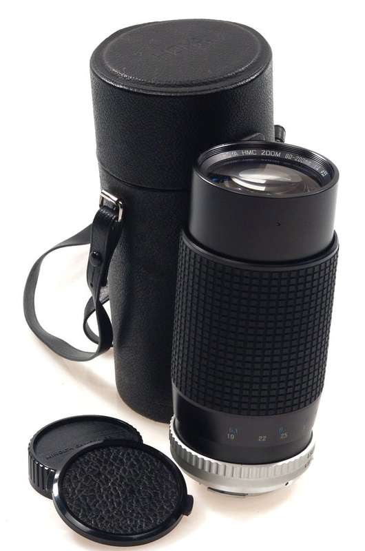 HOYA HMC ZOOM 80-200mm 1:4 MINOLTA CAMERA MOUNT CASE NR