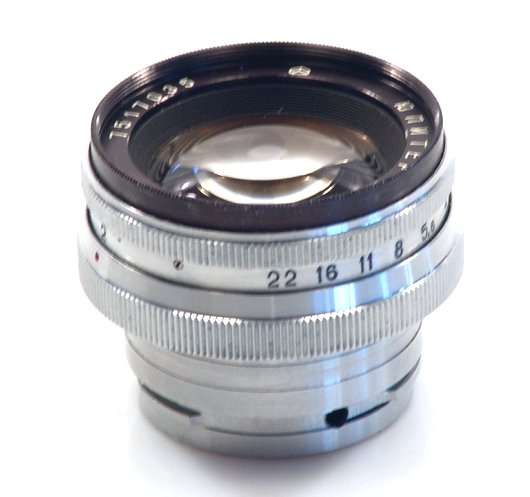 KIEV CHROME VINTAGE CONTAX MOUNT CAMERA LENS 2/50mm