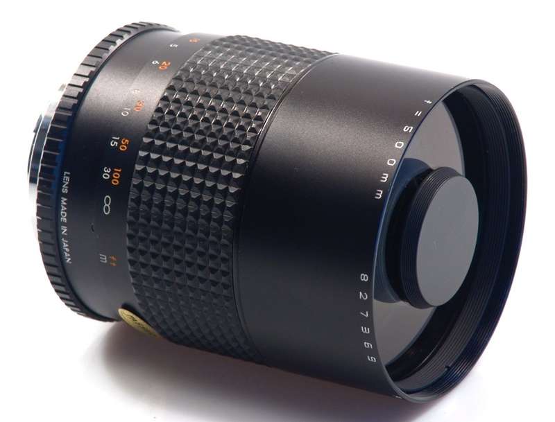 MAKINON REFLEX MIRROR LENS 1:8 f=500mm MACRO CASED EXCE