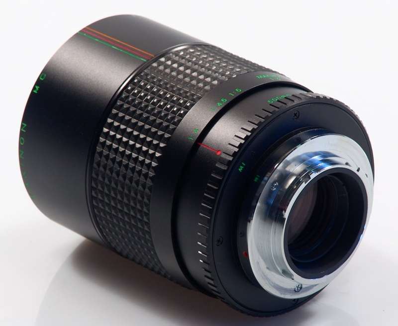 MAKINON REFLEX MIRROR LENS 1:8 f=500mm MACRO CASED EXCE