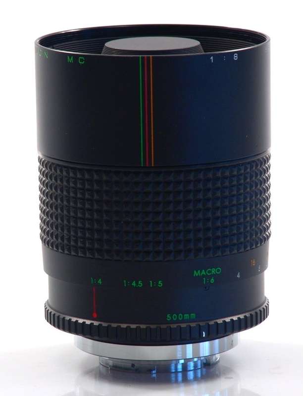 MAKINON REFLEX MIRROR LENS 1:8 f=500mm MACRO CASED EXCE