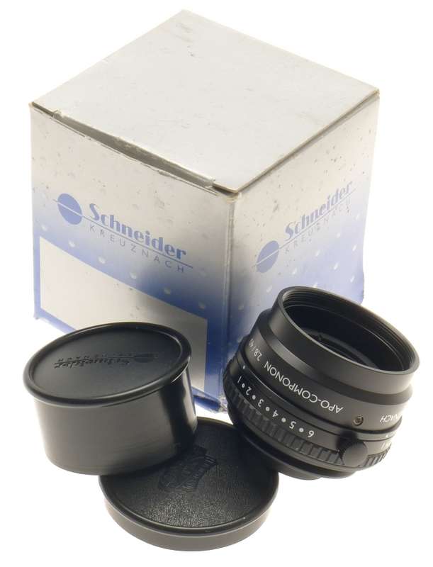 SCHNEIDER APO-COMPONON 2.8/40 MAKRO-IRIS NEW CLOSE UP LENS BOX f=40mm CAPS RARE