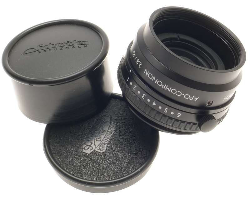 SCHNEIDER APO-COMPONON 2.8/40 MAKRO-IRIS NEW CLOSE UP LENS BOX f=40mm CAPS RARE