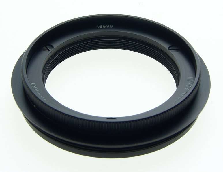 LEICA UOOZK 16598 BLACK CAMERA LENS ADAPTER RING FOR 90mm SUMMICRON VISOFLEX NR