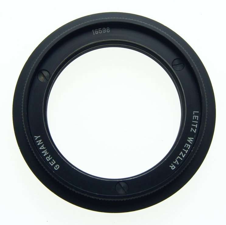 LEICA UOOZK 16598 BLACK CAMERA LENS ADAPTER RING FOR 90mm SUMMICRON VISOFLEX NR