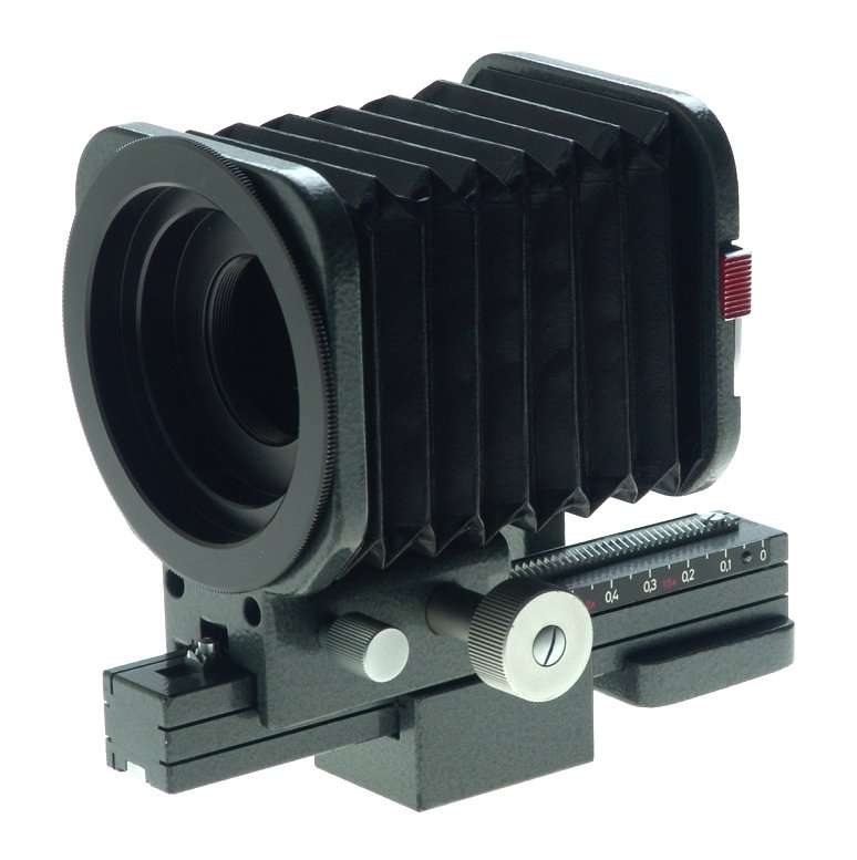 LEICA FOCUSSING BELLOWS HAMMERTONE GREY FINISH LEITZ 16558 ADAPTER VISOFLEX EXEL