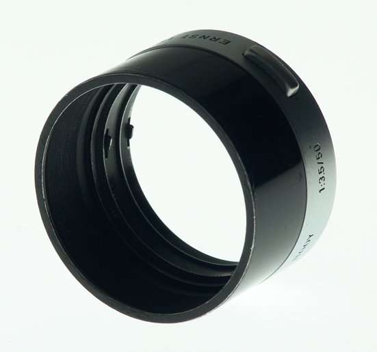 LEICA CHROME 3.5/50mm BLACK CAMERA LENS HOOD SHADE ITOOY NICE 2.8/50mm SNAP ON