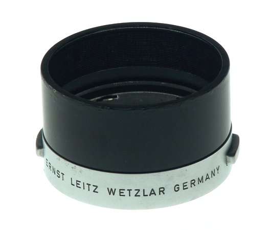 LEICA CHROME 3.5/50mm BLACK CAMERA LENS HOOD SHADE ITOOY NICE 2.8/50mm SNAP ON