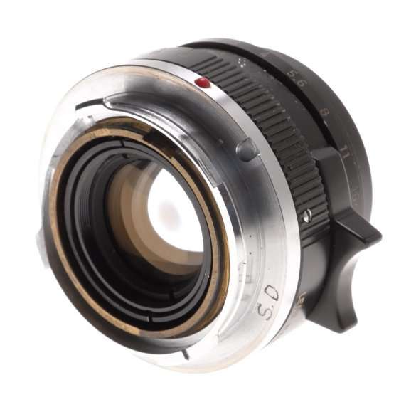 SUMMICRON 2/35mm COMPACT BLACK LEICA M MOUNT CAMERA LENS f=35mm VENTED HOOD NICE