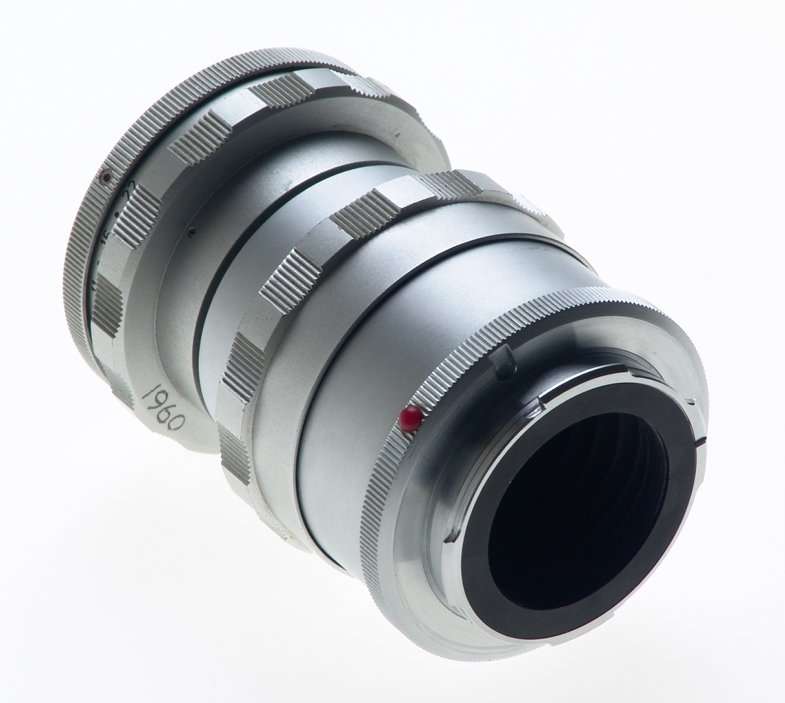 CANADA LEITZ ELMAR 1:3.5/65mm CHROME VISOFLEX LENS f=65mm WITH 16464 K MOUNT NR