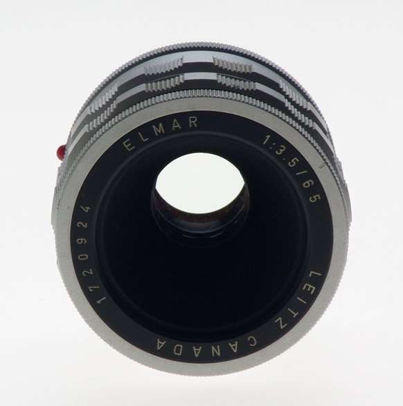 CANADA LEITZ ELMAR 1:3.5/65mm CHROME VISOFLEX LENS f=65mm WITH 16464 K MOUNT NR
