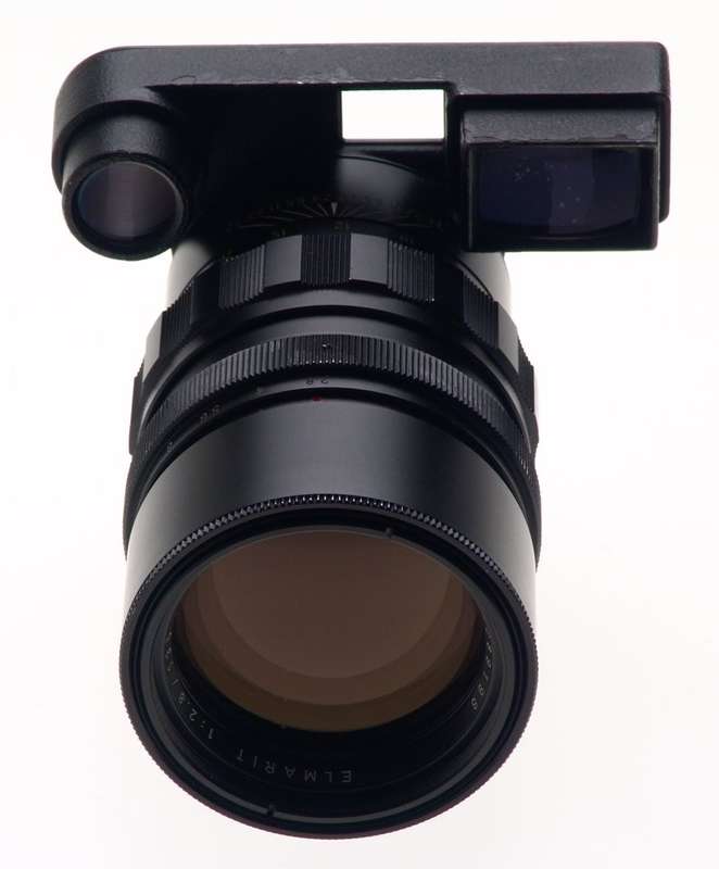 LEICA CAMERA LENS ELMARIT-M 1:2.8/135mm EYES f=135mm BLACK LENS CAPS FITS M8 M9