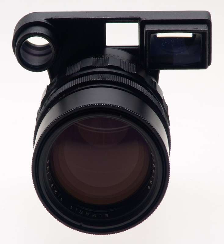 LEICA CAMERA LENS ELMARIT-M 1:2.8/135mm EYES f=135mm BLACK LENS CAPS FITS M8 M9