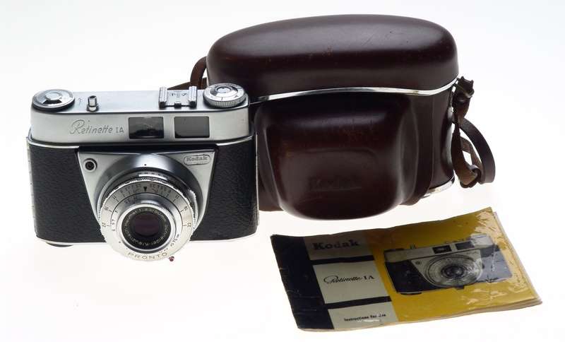 KODAK RETINETTE 1A VINTAGE CAMERA REOMAR 1:3.5/50mm LENS MANUAL CASE EXCELLENT