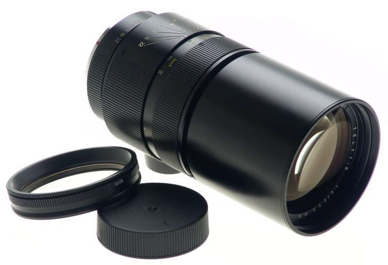 LEICA TELYT-R 1:4/250 mm CAMERA LENS f=250mm MINT CONDITION CAP 14165 FILTER NR