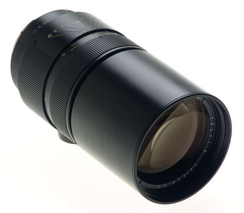 LEICA TELYT-R 1:4/250 mm CAMERA LENS f=250mm MINT CONDITION CAP 14165 FILTER NR