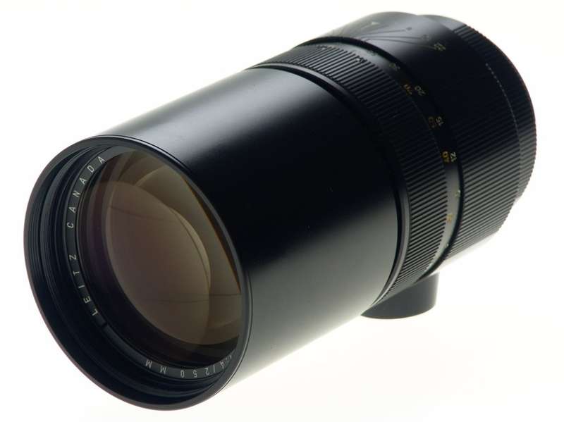 LEICA TELYT-R 1:4/250 mm CAMERA LENS f=250mm MINT CONDITION CAP 14165 FILTER NR