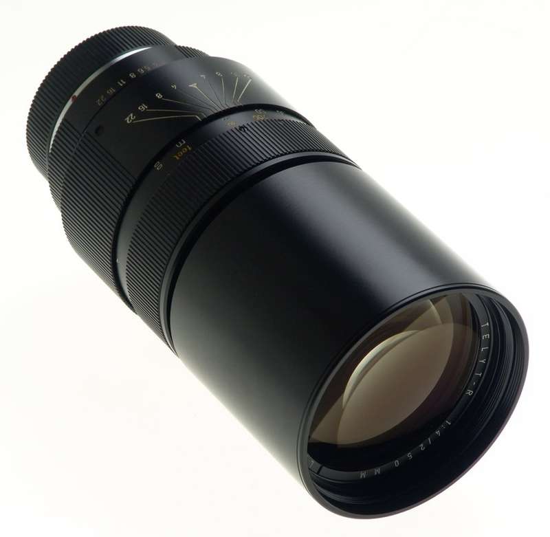 LEICA TELYT-R 1:4/250 mm CAMERA LENS f=250mm MINT CONDITION CAP 14165 FILTER NR