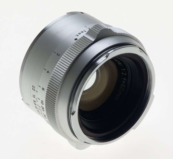 ZEISS CHROME CONTAREX SLR FILM CAMERA BULLS EYE PLANAR 2/50 CAP CASE f=50mm KIT