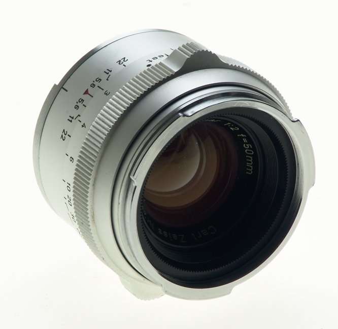 ZEISS CHROME CONTAREX SUPER SLR FILM CAMERA PLANAR 2/50 CAP CASE f=50mm KIT MINT