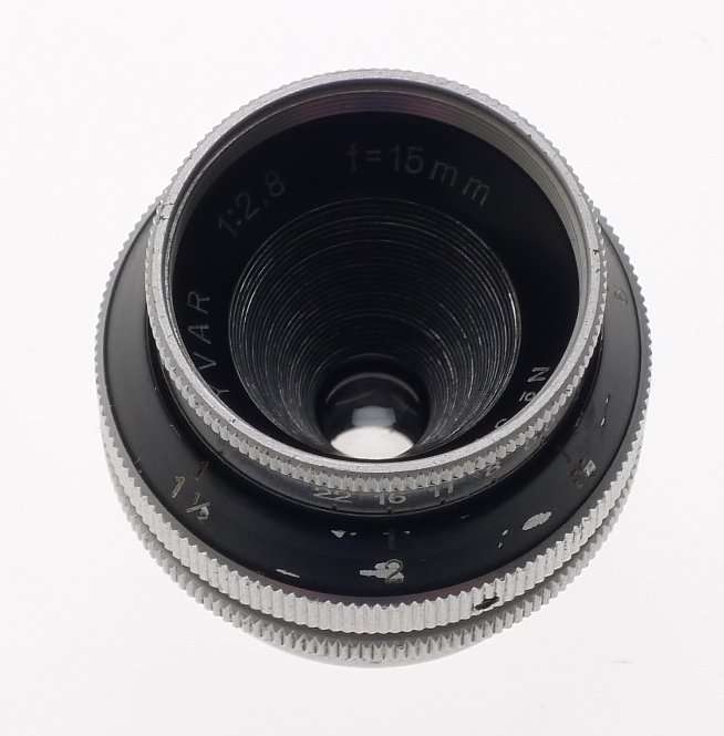 YVAR 2.8 f=15mm BOLEX H16 LENS 2.8/15mm BLACK FRONT ORIGINAL CAP C-MOUNT RARE