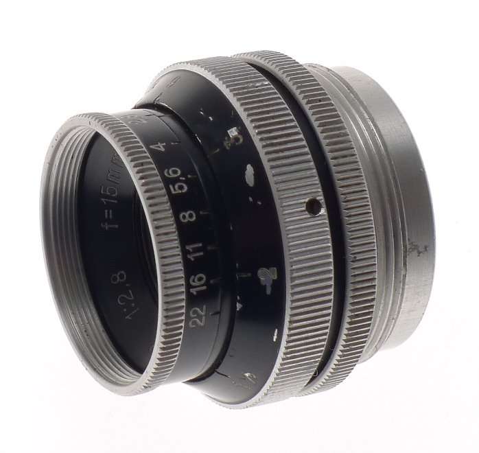 YVAR 2.8 f=15mm BOLEX H16 LENS 2.8/15mm BLACK FRONT ORIGINAL CAP C-MOUNT RARE