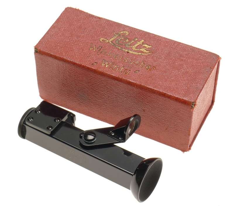 WINKELSUCHER WINTU ANGLED VIEWFINDER LEICA BLACK PAINT BOXED RARE MINT LEITZ