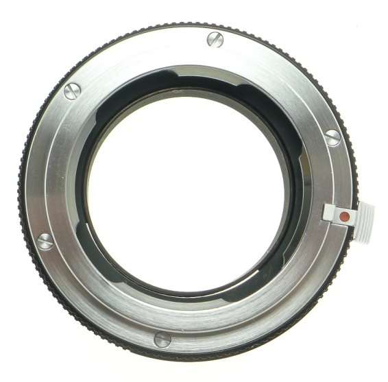 LEITZ 14127F WEZLAR BLACK M TO R LENS ADAPTER WITH APERATURE MINT CLEAN WORKING