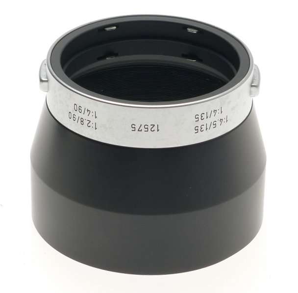 LEICA CHROME 4.5/135 LENS HOOD 4/90 SHADE 12575 MINT 2.8/90mm WITH REVERSE CAP