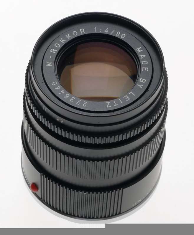LEICA M-ROKKOR 1:4/90 BLACK M MOUNT RANGEFINDER CAMERA LENS LEITZ CAP CASE CLEAN