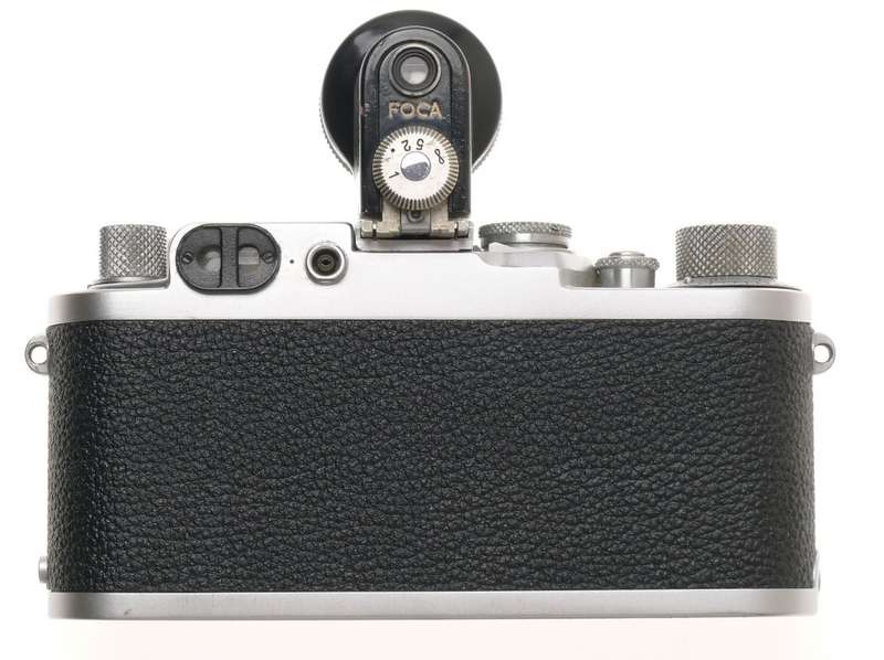 LEICA RED DIAL IIIf 35mm FILM CAMERA 3F LEITZ ELMAR 1:3.5/3.5cm M39 CASE FINDER