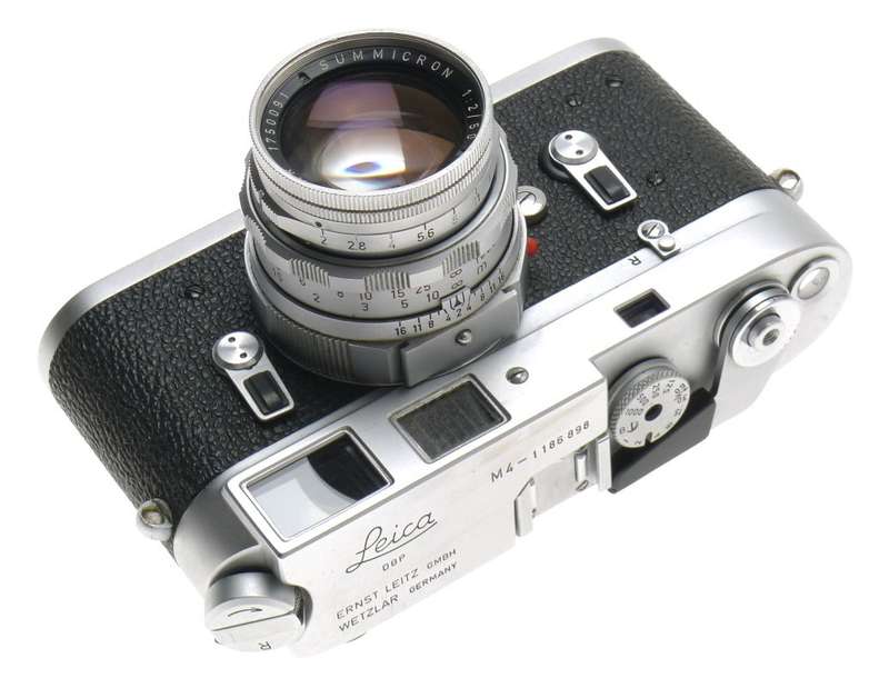 SUMMICRON DR 2/50mm CHROME METER LEICA 35mm FILM M4 CAMERA CASED JUST SERVICED