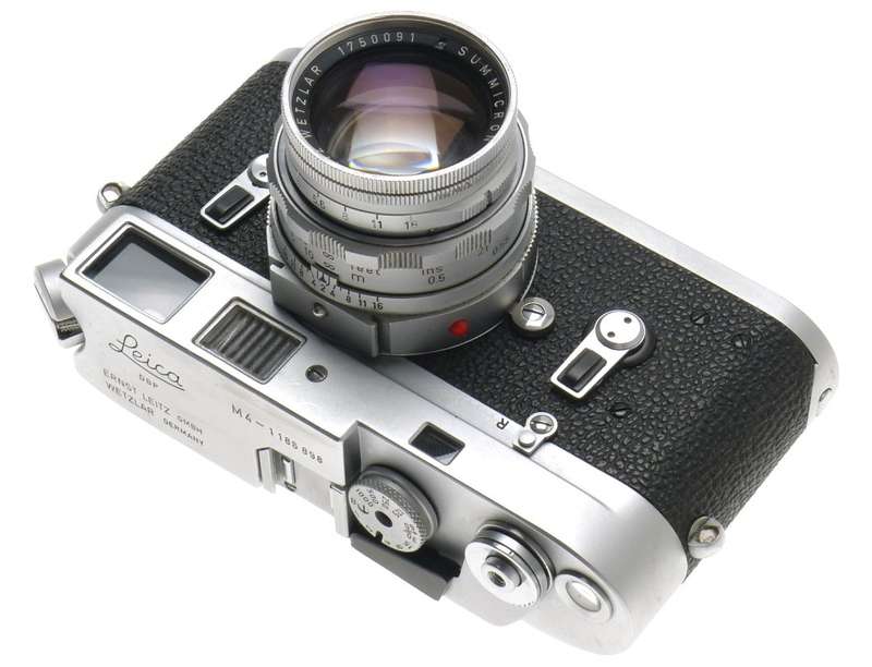 SUMMICRON DR 2/50mm CHROME METER LEICA 35mm FILM M4 CAMERA CASED JUST SERVICED