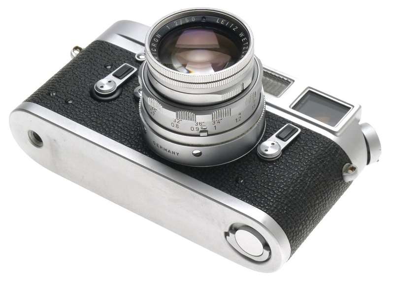 SUMMICRON DR 2/50mm CHROME METER LEICA 35mm FILM M4 CAMERA CASED JUST SERVICED