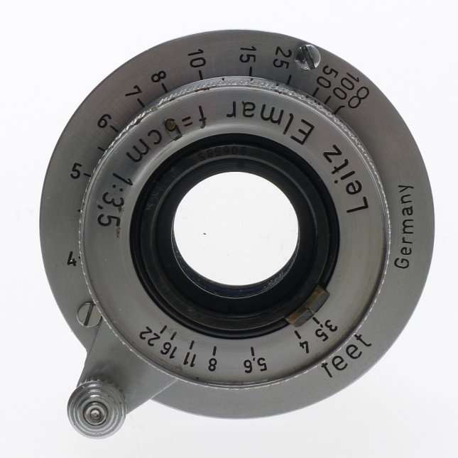 IIIF LEICA M39 RANGEFINDER CAMERA NUMBERED ELMAR f=5cm 1:3.5 LENS HOOD CASE XTRA