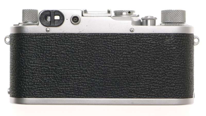 LEICA CHROME BODY 3F RANGEFINDER IIIF M39 MOUNT CAMERA SYNCH CABLE BLACK DIAL