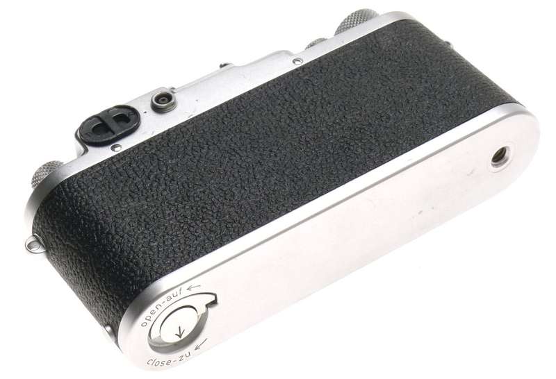 LEICA CHROME BODY 3F RANGEFINDER IIIF M39 MOUNT CAMERA SYNCH CABLE BLACK DIAL