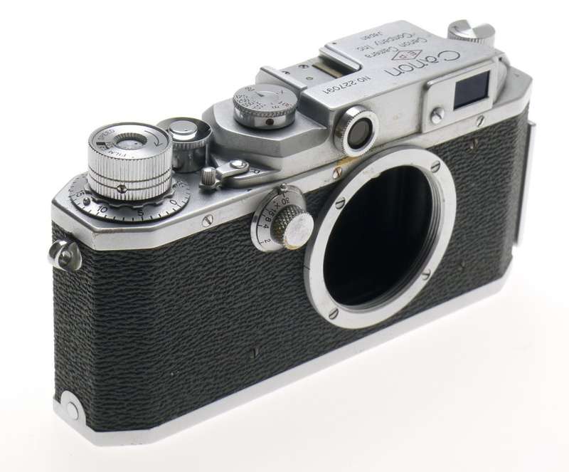 CANON EP M39 RANGEFINDER LEICA CHROME CAMERA BODY 35mm FILM SPOOL USED GOOD COND