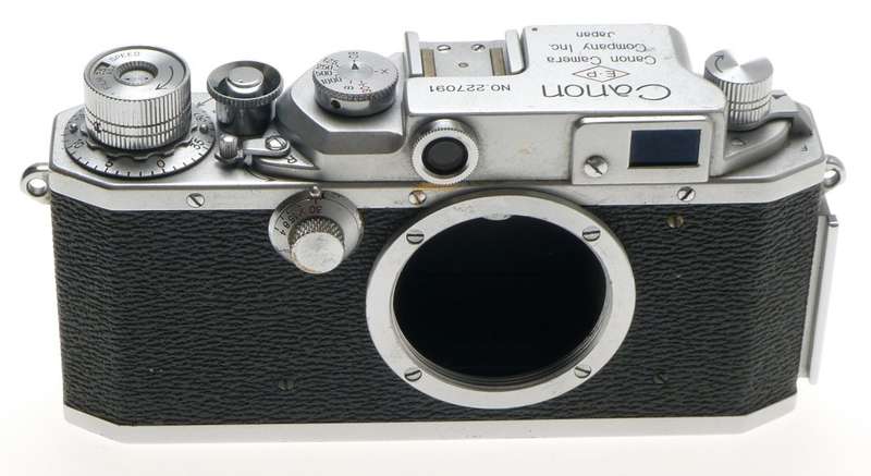CANON EP M39 RANGEFINDER LEICA CHROME CAMERA BODY 35mm FILM SPOOL USED GOOD COND