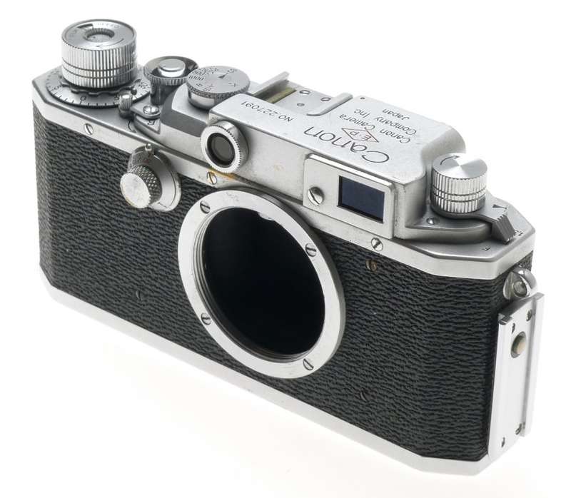 CANON EP M39 RANGEFINDER LEICA CHROME CAMERA BODY 35mm FILM SPOOL USED GOOD COND